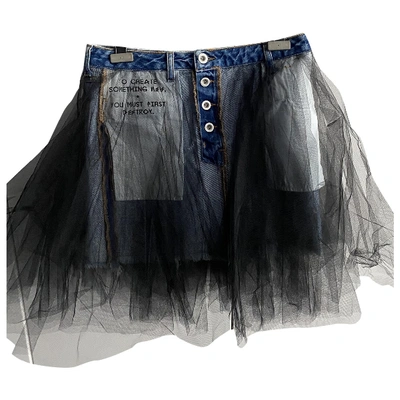 Pre-owned Ben Taverniti Unravel Project Blue Denim - Jeans Skirt