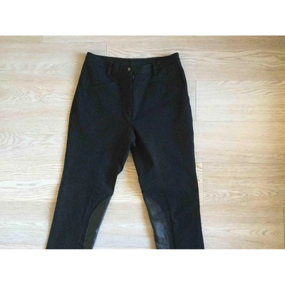 Pre-owned Prada Slim Pants In Black