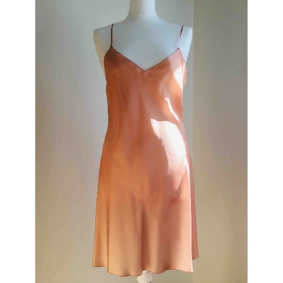 Pre-owned Alberta Ferretti Silk Mini Dress In Pink