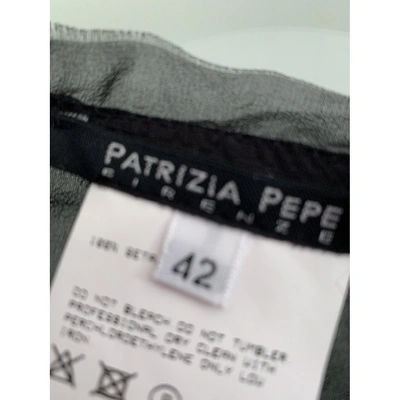 Pre-owned Patrizia Pepe Silk Vest In Black