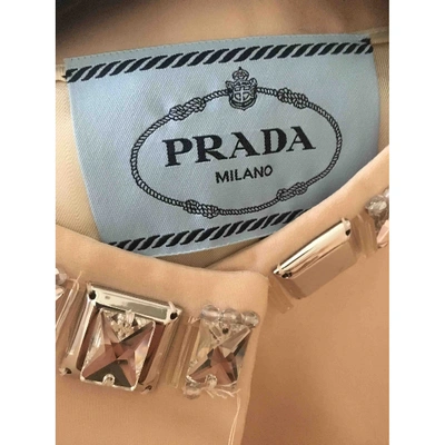 Pre-owned Prada Silk Coat In Pink
