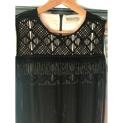 Pre-owned Bottega Veneta Silk Mid-length Dress In Black