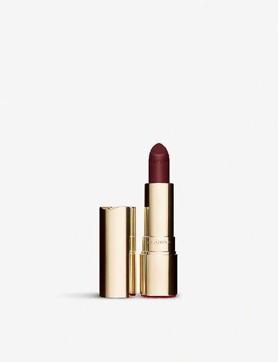 Shop Clarins Royal Plum Joli Rouge Velvet Lipstick 3.5g