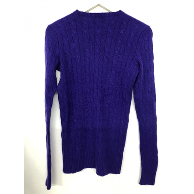 Pre-owned Polo Ralph Lauren Purple Cashmere Knitwear