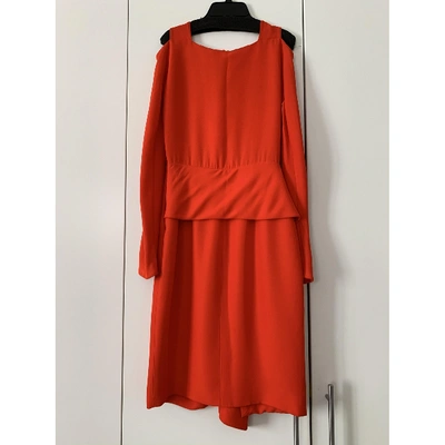 Pre-owned Vionnet Mid-length Dress In Orange