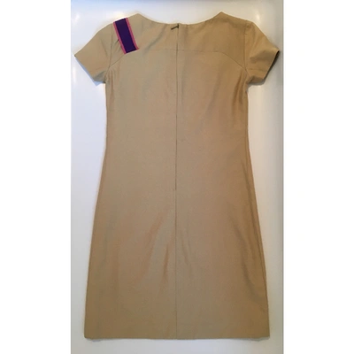Pre-owned Versace Beige Cotton Dress