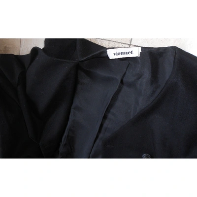 Pre-owned Vionnet Cashmere Short Vest In Black