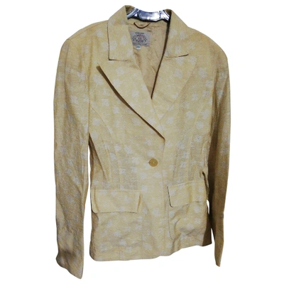 Pre-owned Armani Jeans Gold Viscose Jacket