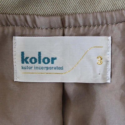 Pre-owned Kolor Wool Trench Coat In Grey