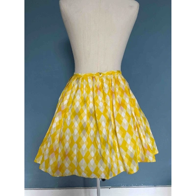 Pre-owned Thierry Colson Mid-length Skirt In Yellow