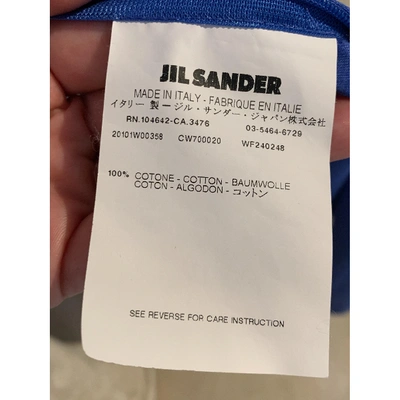 Pre-owned Jil Sander Blue Cotton Dresses