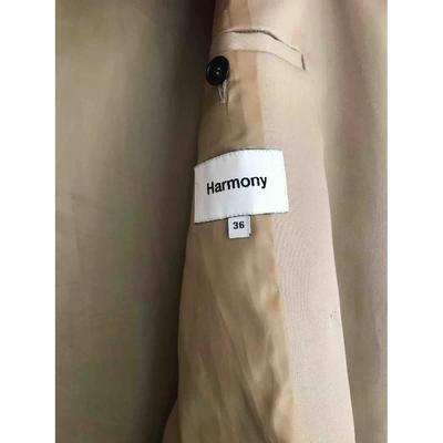 Pre-owned Harmony Coat In Beige