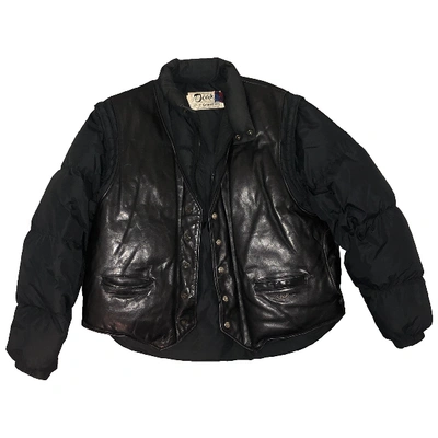 Pre-owned Schott Black Leather Leather Jacket