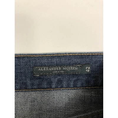 Pre-owned Alexander Mcqueen Blue Denim - Jeans Jeans