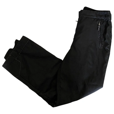 Pre-owned Colmar Straight Pants In Black