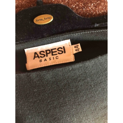 Pre-owned Aspesi Wool Maxi Skirt In Black