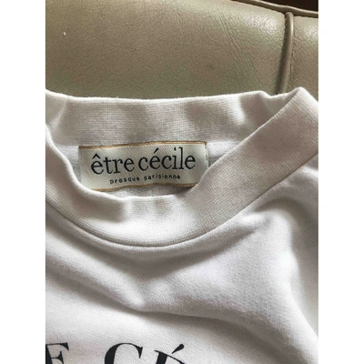 Pre-owned Etre Cecile White Cotton Knitwear