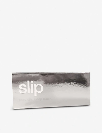 Shop Slip Elasticated Sleep Mask In Silver