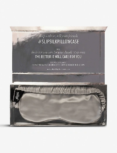 Shop Slip Elasticated Sleep Mask In Silver