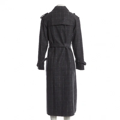 Pre-owned Equipment Wool Trench Coat In Grey