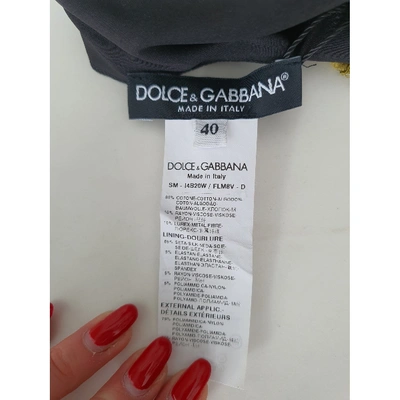 Pre-owned Dolce & Gabbana Mini Skirt In Khaki