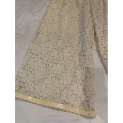 Pre-owned Chanel Lace Shirt In Beige