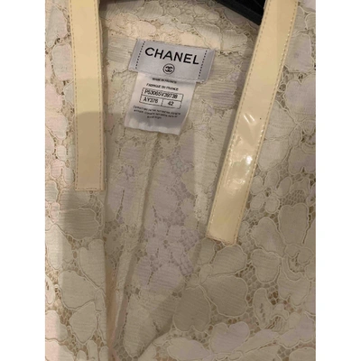 Pre-owned Chanel Lace Shirt In Beige