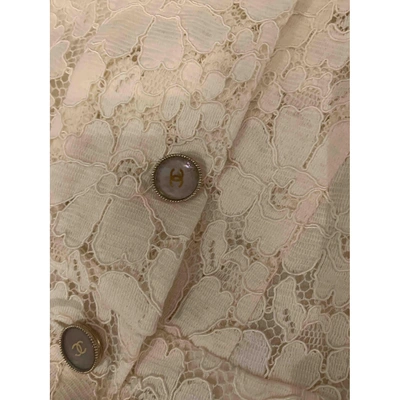 Pre-owned Chanel Lace Shirt In Beige