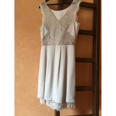 Pre-owned Bcbg Max Azria Grey Silk Dress