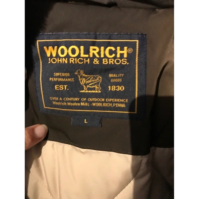 Pre-owned Woolrich Brown Synthetic Coat