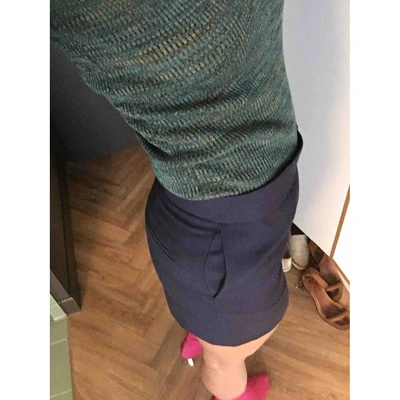 Pre-owned Balenciaga Blue Wool Shorts