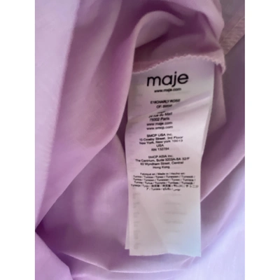 Pre-owned Maje Spring Summer 2019 Shirt In Pink