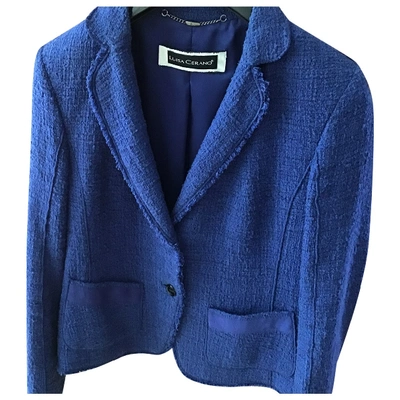 Pre-owned Luisa Cerano Jacket In Blue