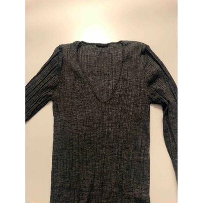 Pre-owned Pinko Wool Knitwear In Grey