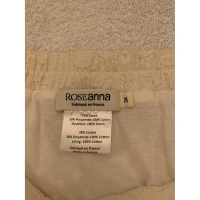 Pre-owned Roseanna Skirt Suit In Ecru