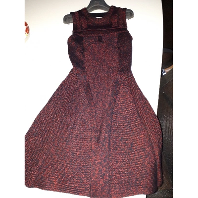 Pre-owned Dior Wool Mid-length Dress In Other