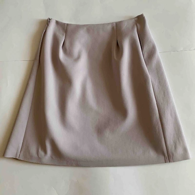 Pre-owned Jil Sander Mini Skirt In Purple