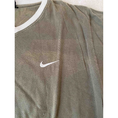 Pre-owned Nike Green Cotton Top