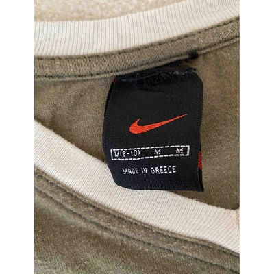 Pre-owned Nike Green Cotton Top