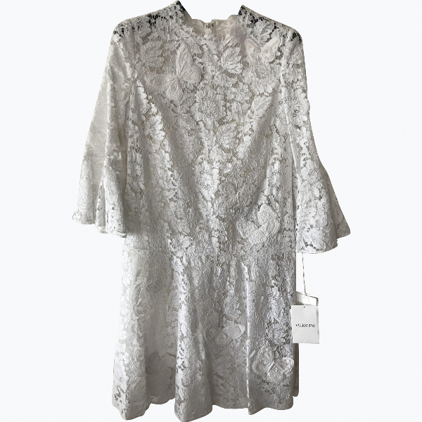 valentino white lace dress