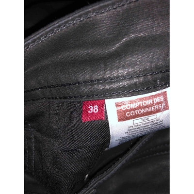 Pre-owned Comptoir Des Cotonniers Trousers In Black