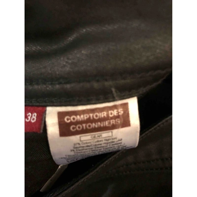 Pre-owned Comptoir Des Cotonniers Trousers In Black