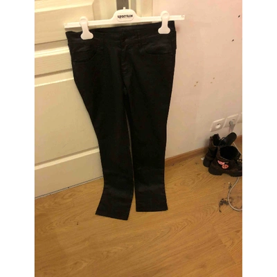 Pre-owned Comptoir Des Cotonniers Trousers In Black