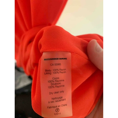 Pre-owned Alexander Wang T Mid-length Dress In Orange