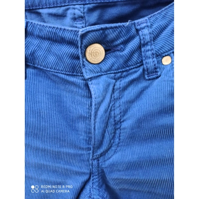 Pre-owned Dondup Slim Pants In Blue