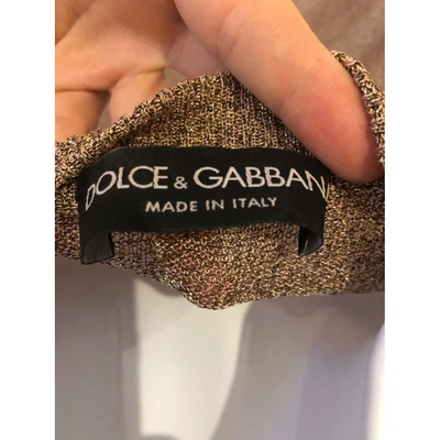 Pre-owned Dolce & Gabbana Metallic Viscose Knitwear