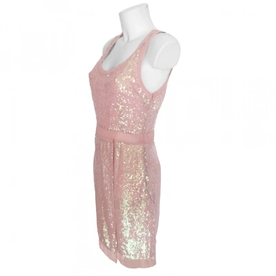 Pre-owned Semicouture Mid-length Dress In Pink