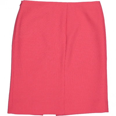Pre-owned Moschino Wool Mini Skirt In Pink