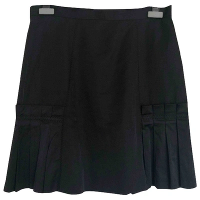 Pre-owned Sand Black Cotton Skirt