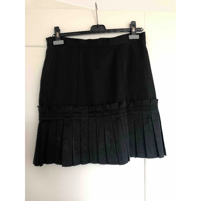 Pre-owned Sand Black Cotton Skirt